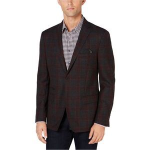 Tallia Mens Plaid Two Button Blazer Jacket, NWT